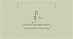 Desktop Screenshot of musicandmethod.com