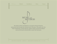 Tablet Screenshot of musicandmethod.com